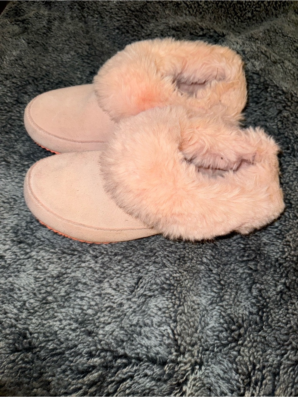 Sorel Blush Pink Faux-Fur Slip-On Women's Slippers